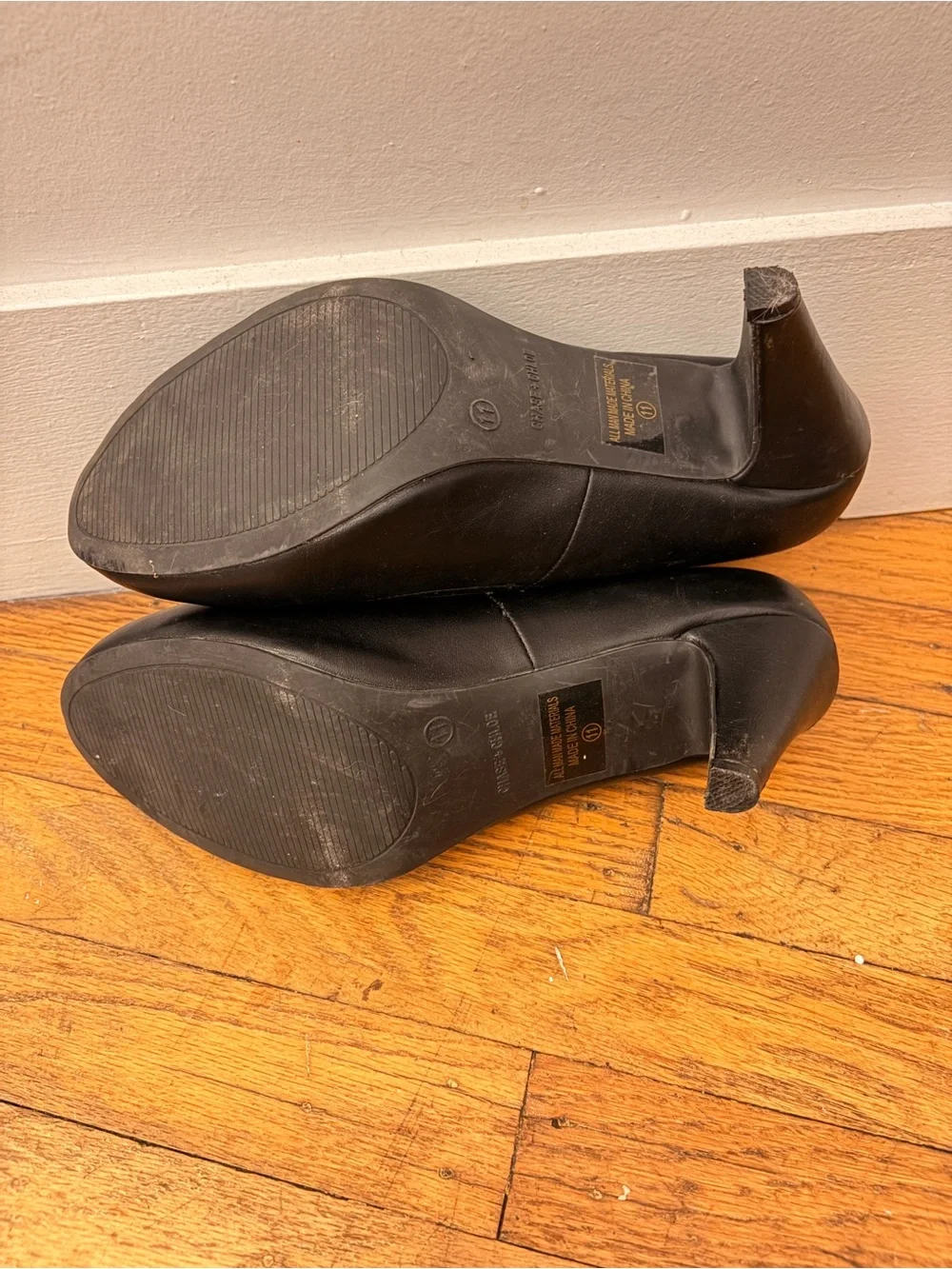 Chase & Chloe Black Formal Mary Jane Black Pumps